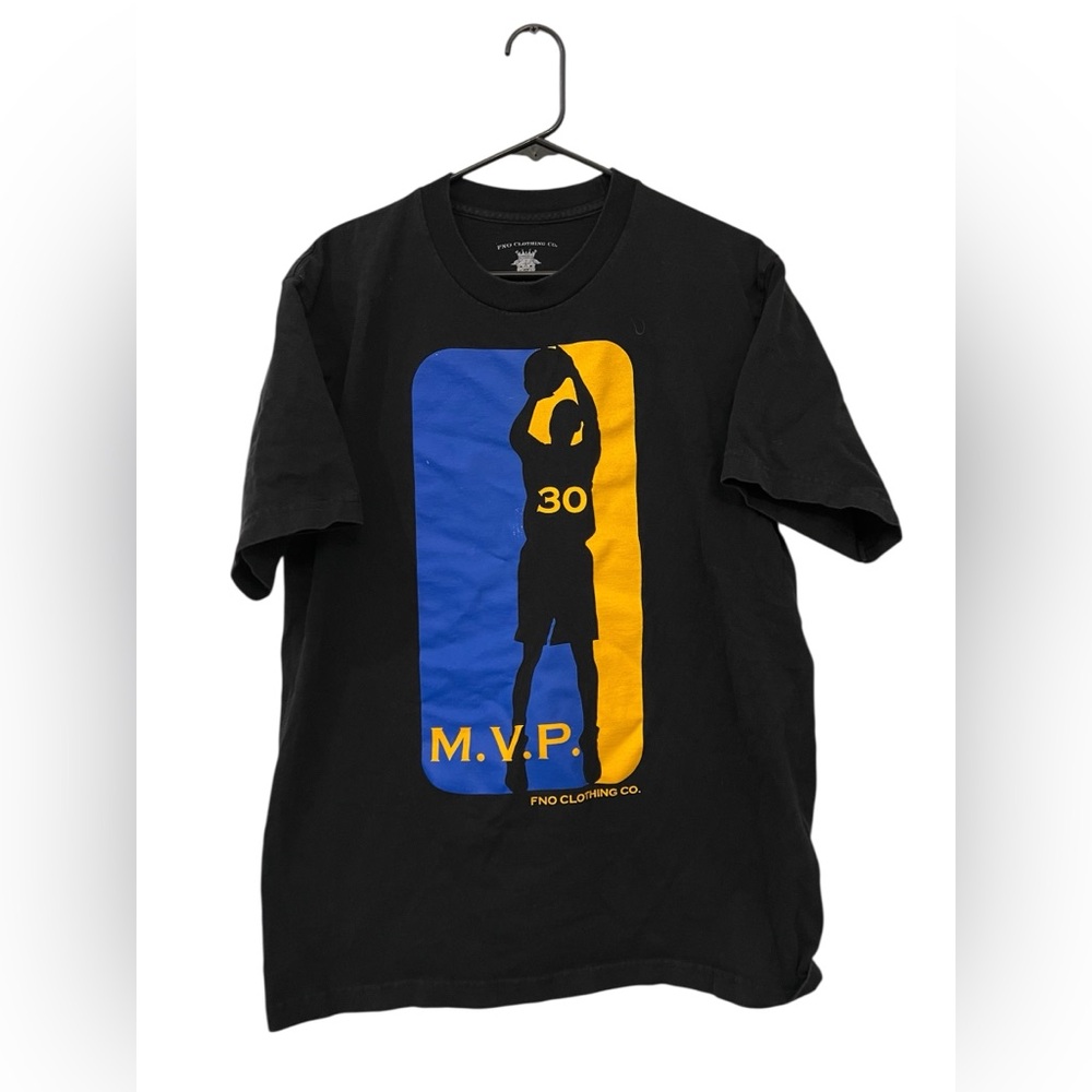 Rare Stephen Curry MVP #30 Graphic Tee Black Size L